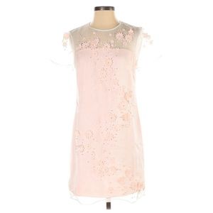 Ted Baker London Pink Organza Silk Mini Dress Sz 4
